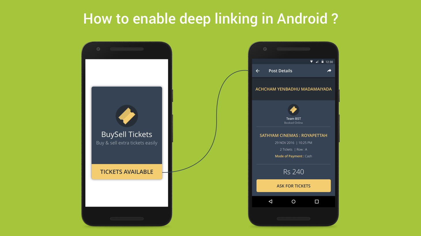 How to enable deep linking in Android ?